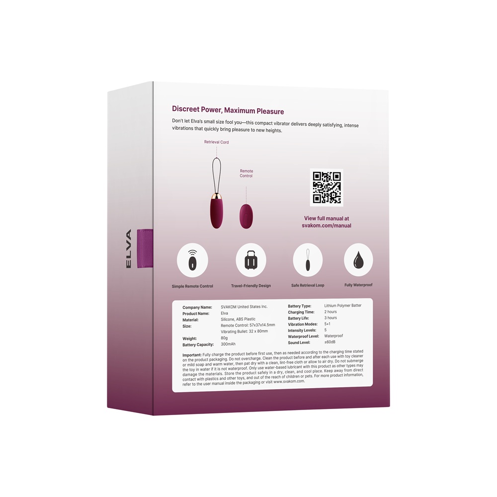 Svakom Elva Remote Control Vibrating Bullet - Image 18
