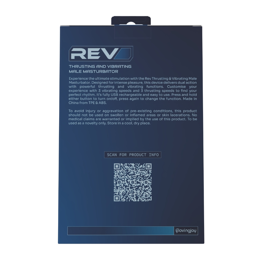 REV Thrusting and Vibrating Open Ended Male Masturbator - Image 11