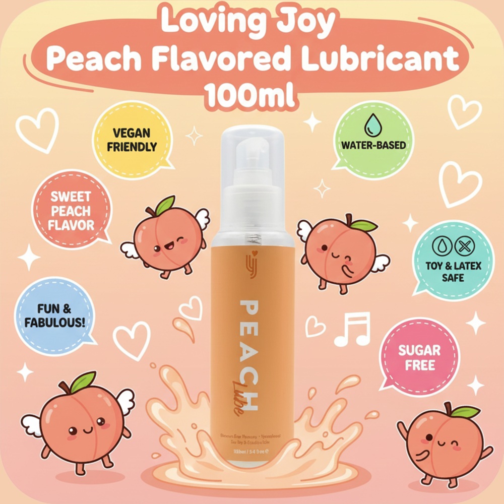 Loving Joy Peach Flavoured Lubricant 100ml - Image 8